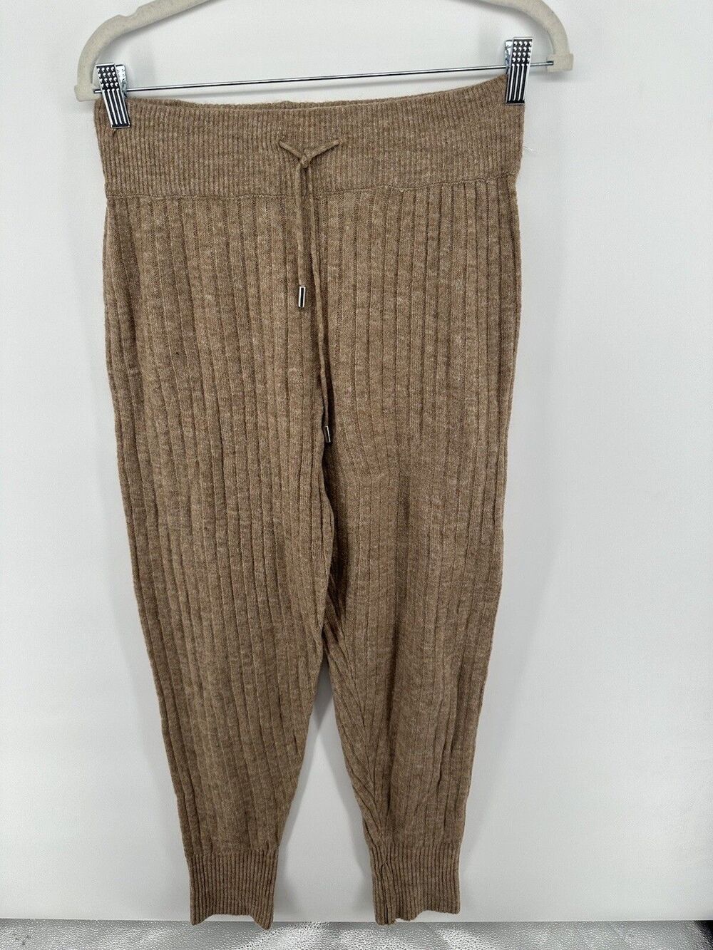 Free People Around The Clock Brown Ribbed Jogger #P